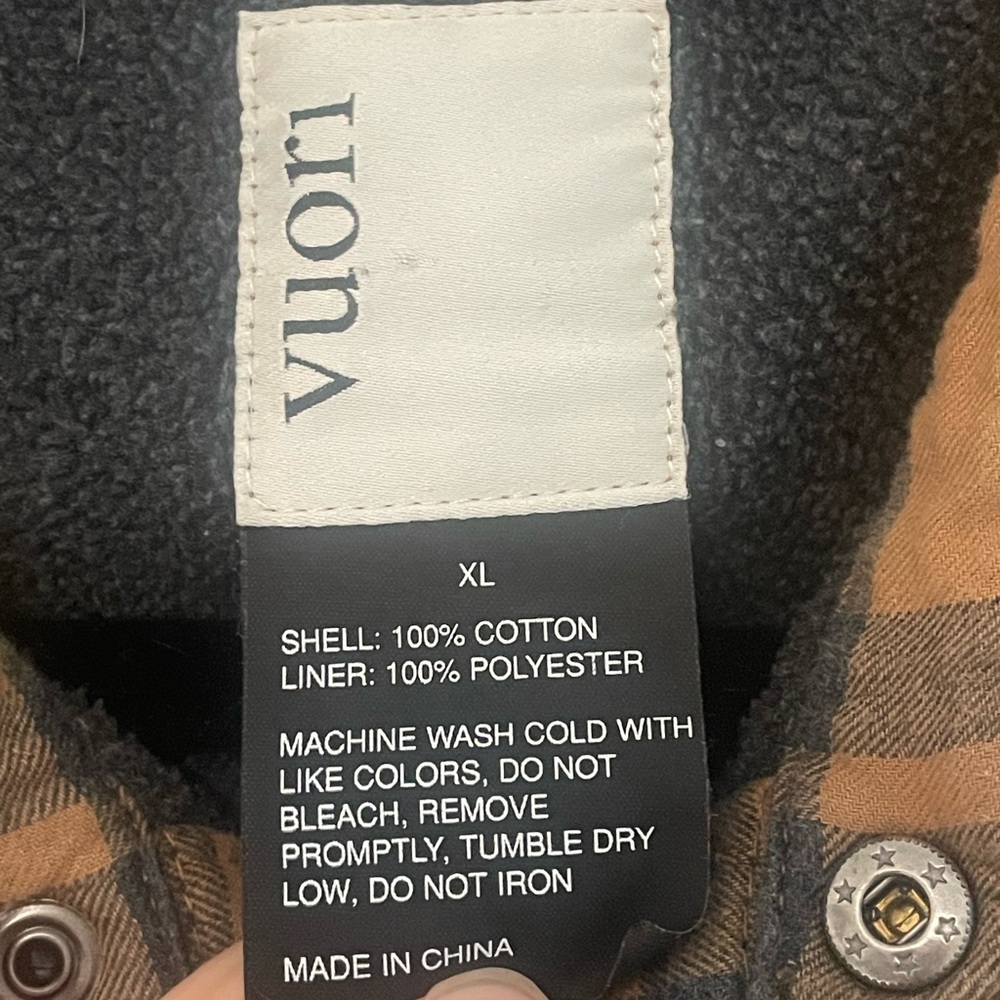 Vuori Tan & Black Plaid Lightweight Shirt Jacket View 3